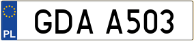 Trailer License Plate
